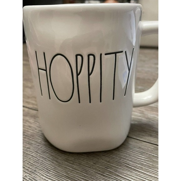 Rae Dunn “Hoppity” Coffee Mug Collector Mug Easter Farmhouse‎ Artisan Collection - Picture 1 of 3